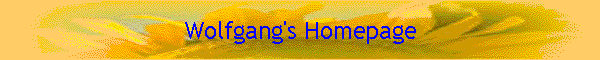 Wolfgang's Homepage